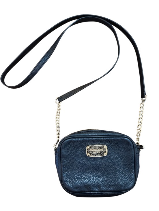 Michael Kors Handbags - Micheal Kors Black Pebbled Leather Crossbody Bag with Gold Plate Preloved